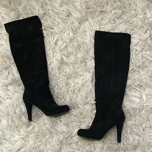 Over the knee suede Micheal Kors boots